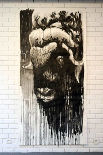 Boeuf-Musque-Charlotte-De-Naeyer-encre-de-chine